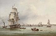 Samuel Walters The three-masted merchantman Spain oil painting artist